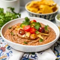 5 Minute Refried Bean Dip