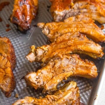 Oven Baked Ribs with Honey-Sriracha Glaze - Recipe
