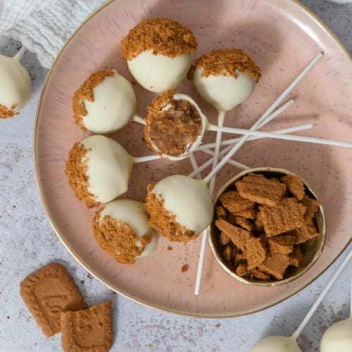 Biscoff Cake Pops Recipe (Cookie Butter Truffles)