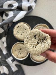 Black Sesame & Banana Chiffon Cake