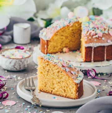 Easy Vegan Funfetti Cake