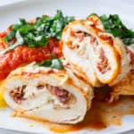 Chicken Rolls Ups with Smoked Mozzarella & Bacon