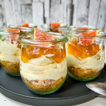 Fig Cheesecake in a Jar {no-bake}