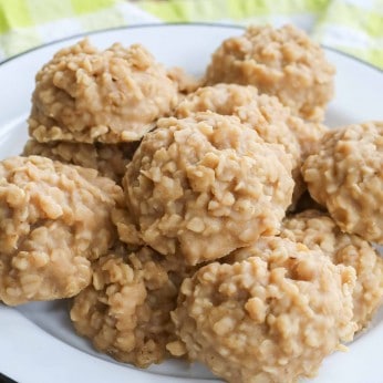 No Bake Peanut Butter Cookies