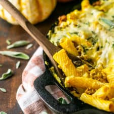 Chorizo and Pumpkin Baked Ziti