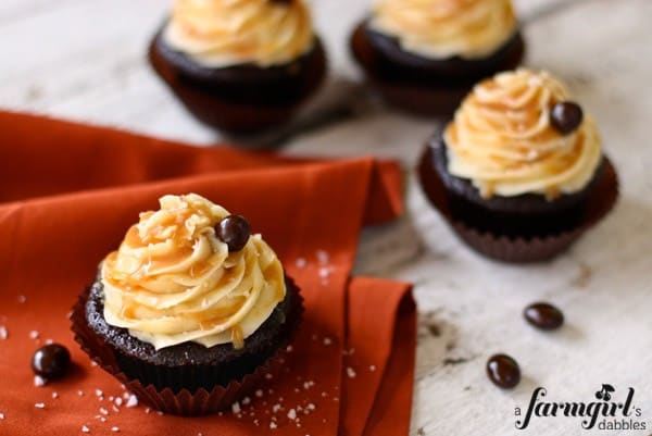 Salted Caramel Mocha Cupcakes