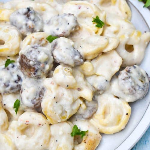 Sausage Alfredo Tortellini