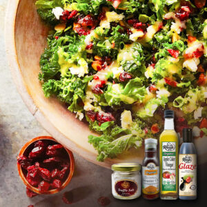 Kale Salad With Shira’s Special Balsamic Glaze Dressing