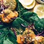 Spicy Vegan Sunflower-Lentil Falafel with Smoky Tomato Aioli