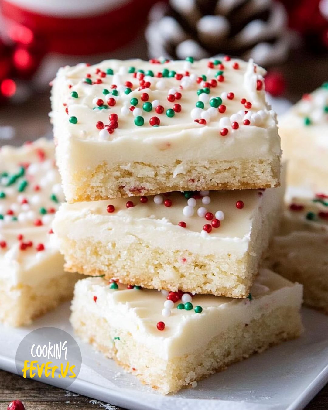 Christmas Sugar Cookie Bars