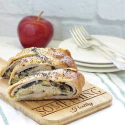 Apple Cheddar Spiral Stuffed Bread