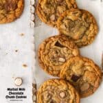 Malted Milk Chocolate Chunk Cookies,
