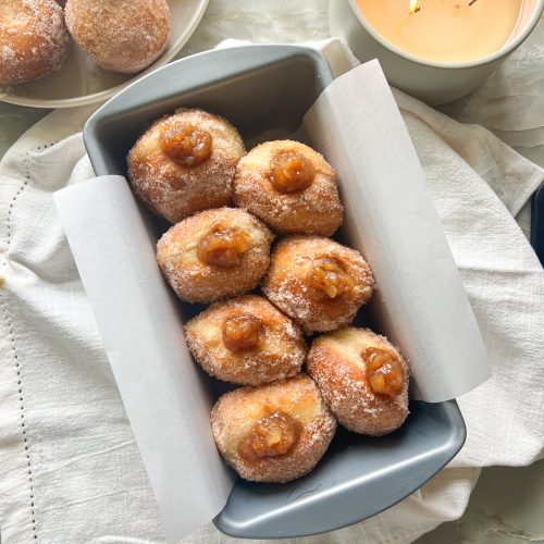 Cinnamon Sugar Apple Brioche Donuts