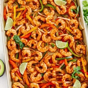 Sheet Pan Shrimp Fajitas